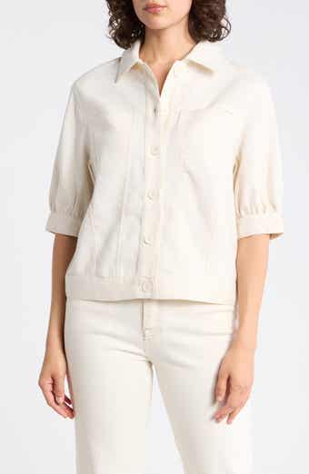 MAX STUDIO Twill Short Sleeve Jacket