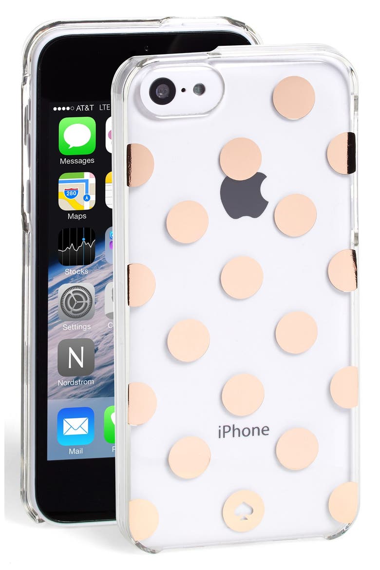 'le pavillion' iPhone 5 & 5s case, Alternate, color, CLEAR/ROSE GOLD