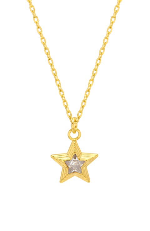 Blue Star Crystal Pendant Necklace