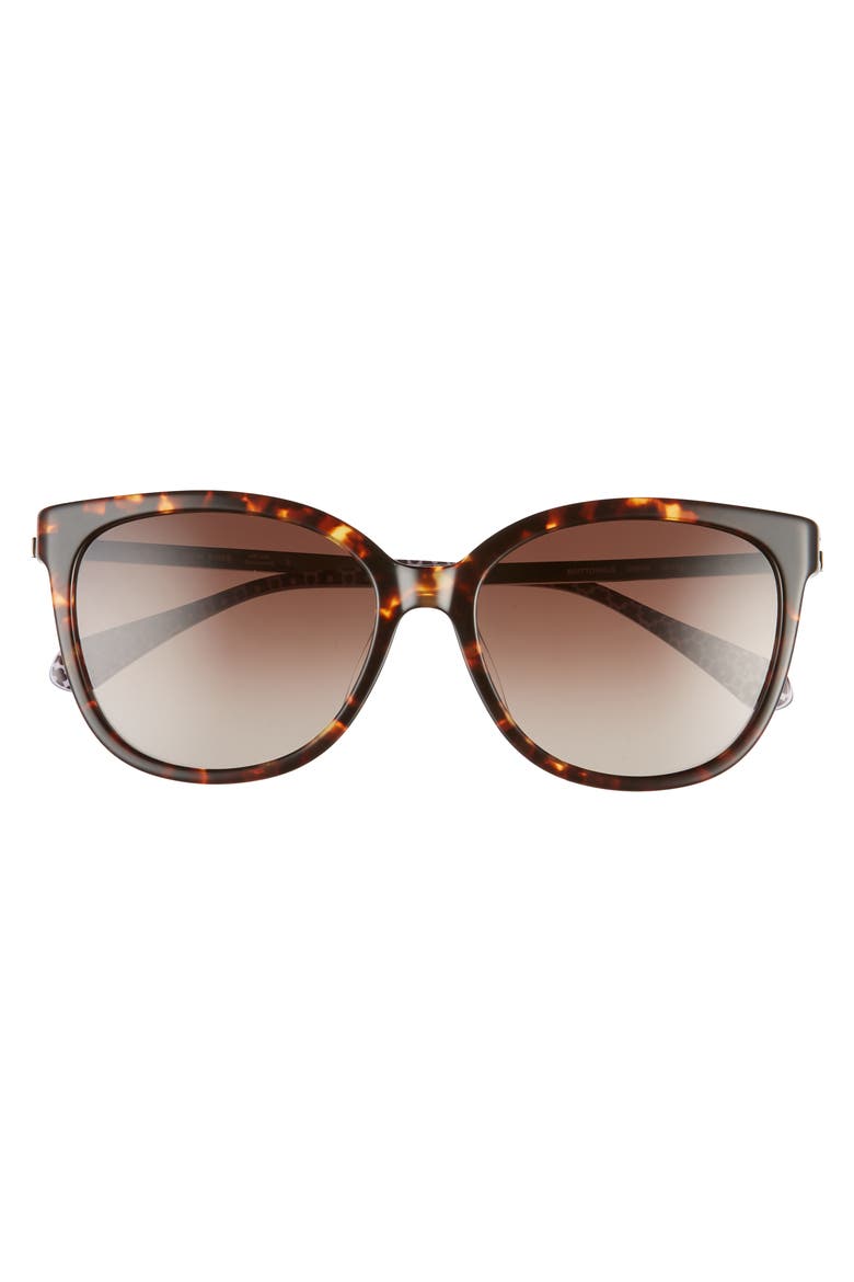 britton 55mm cat eye sunglasses, Alternate, color, Z/DNUDARK HAVANA/ BROWN