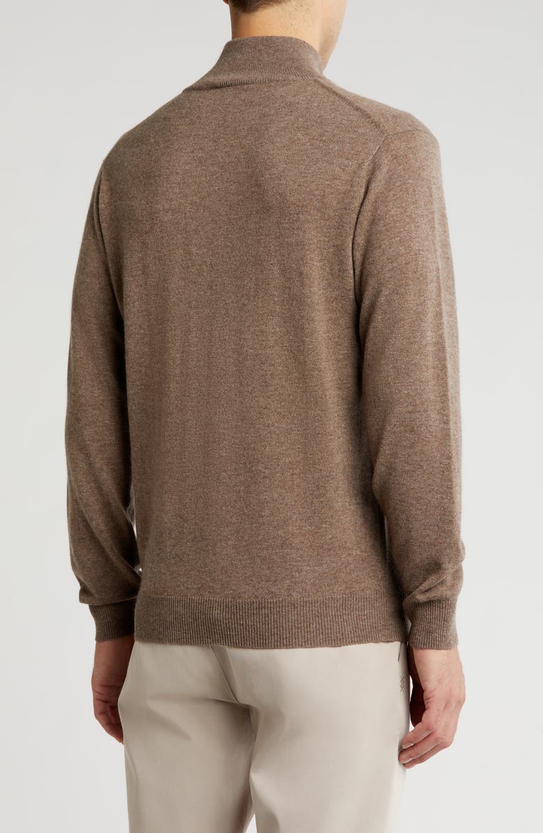Rodd & Gunn Cashmere Merino Half-Zip Sweater, Alternate, color, Bark