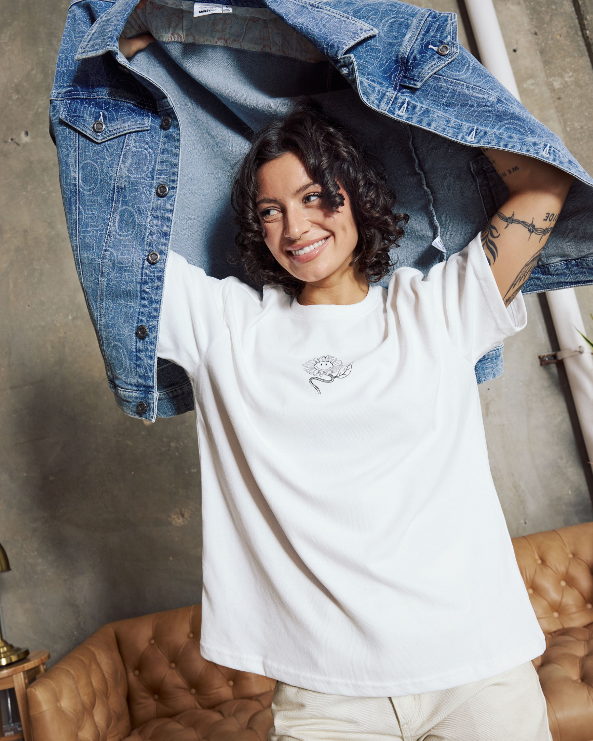Samii Ryan Smiley Lifestyle Oversized Tee (Women) | Nordstrom