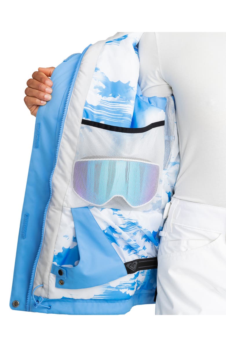 Roxy Jetty Block Durable Water Repellent Hooded Technical Snow Jacket, Alternate, color, 