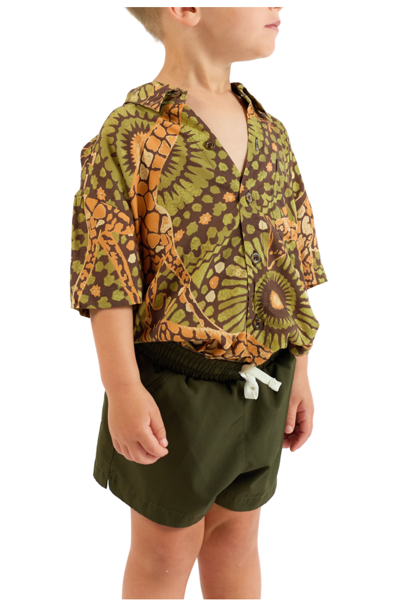 Kenny Flowers The Africa - Boys Hawaiian Shirt, Alternate, color, Brown