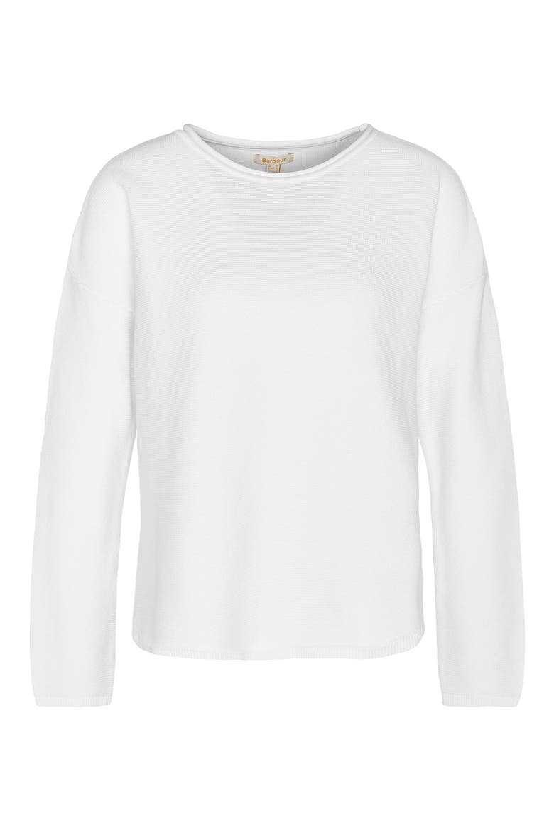 Marine Relaxed Fit Cotton Sweater, Alternate, color, CLOUD