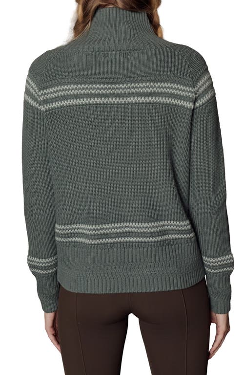 Alp N Rock Alora Mock Neck Ski Sweater In Green