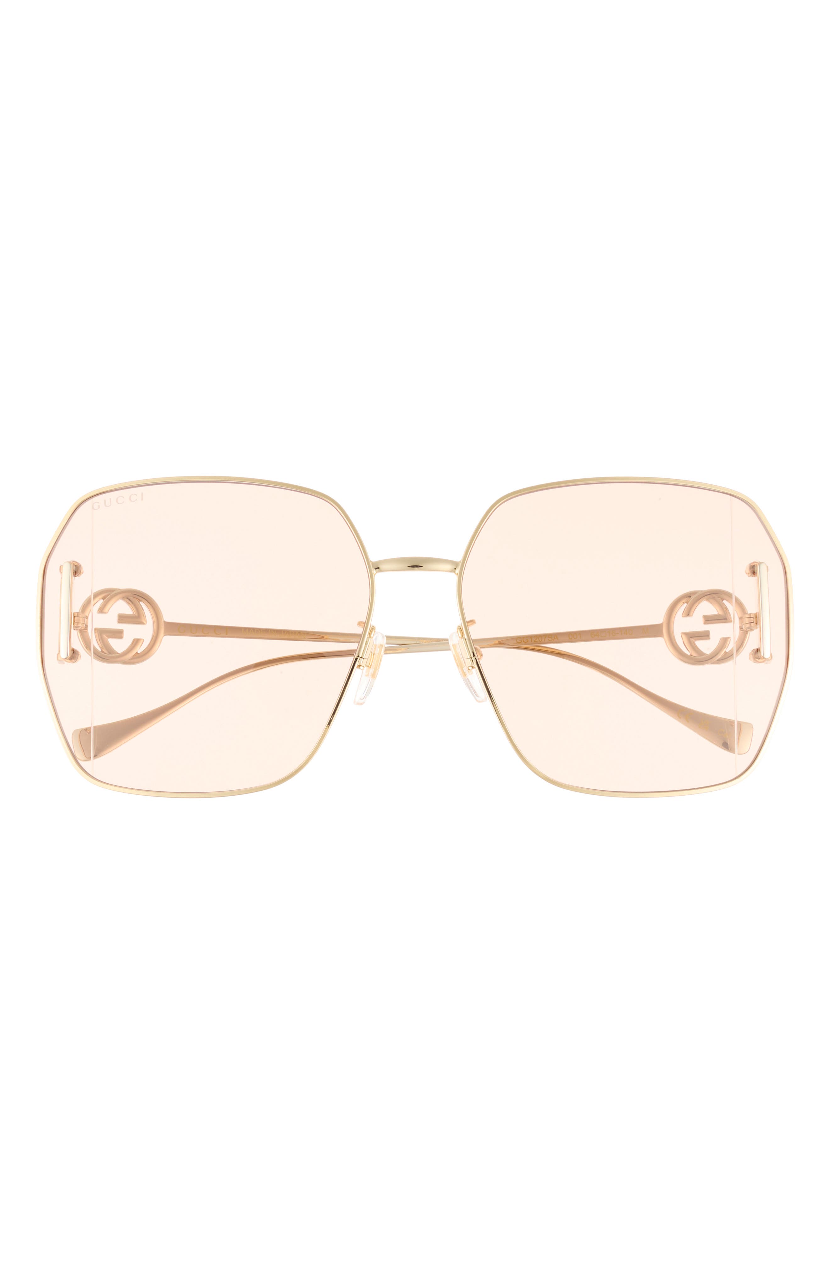 Gucci 64mm Square Sunglasses