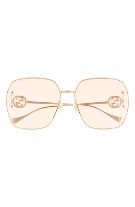 Gucci 64mm Square Sunglasses