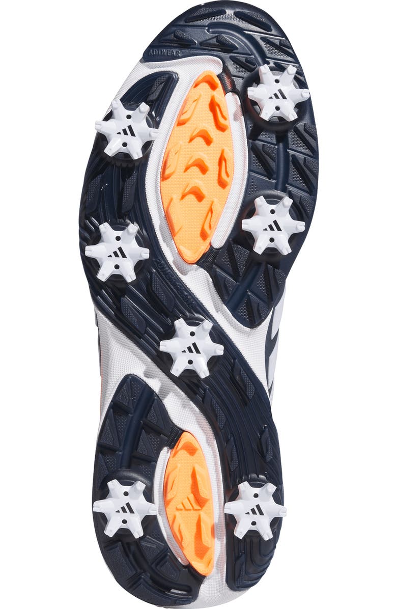 adidas Adipower 26 Waterproof Golf Shoe, Alternate, color, White/ Blue/ Orange