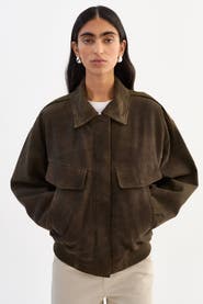 LAMARQUE Trevanna | Suede Bomber Jacket