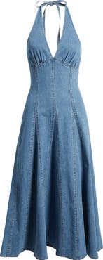 FREEMARKET Denim Halter Dress