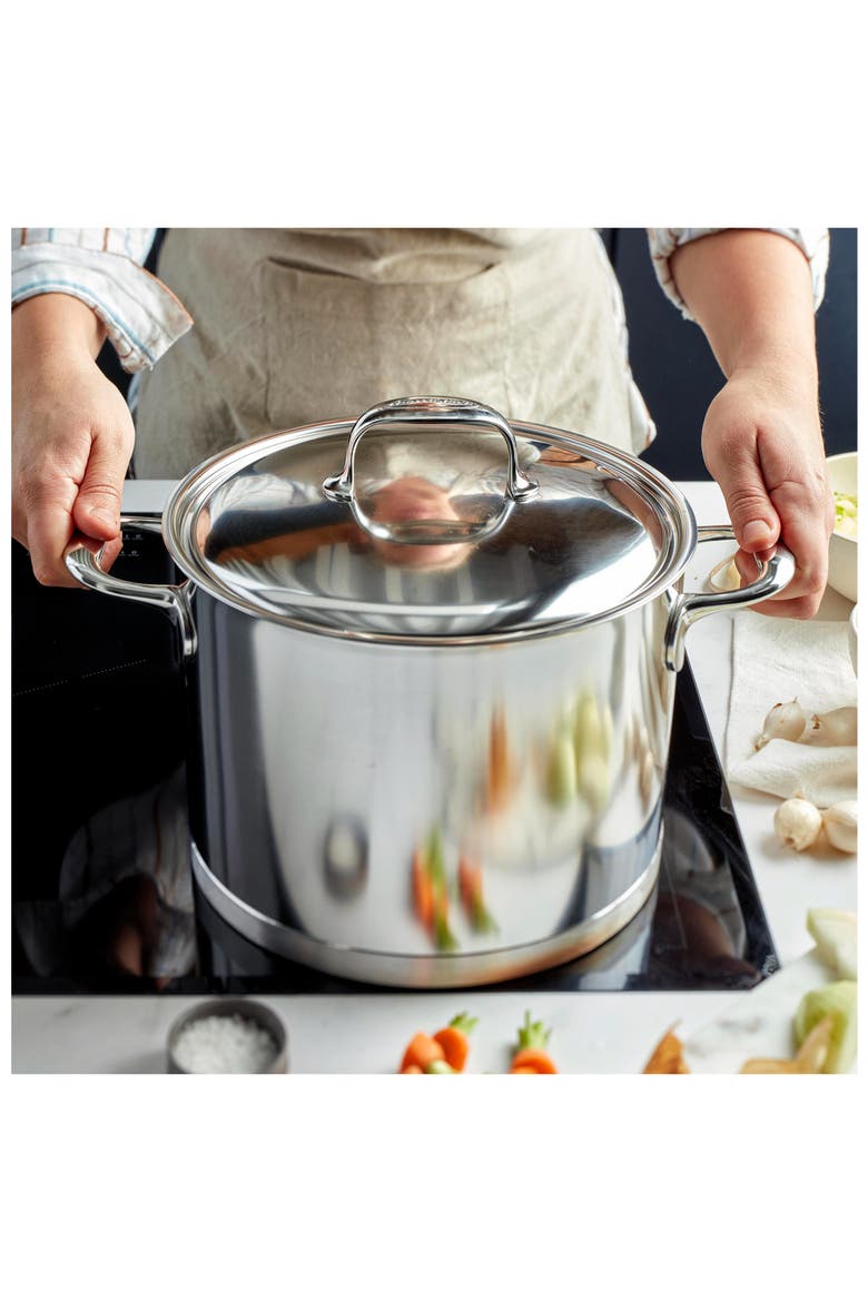 Atlantis 8.5-Quart Stainless Steel Stockpot, Alternate, color, STAINLESS STEEL