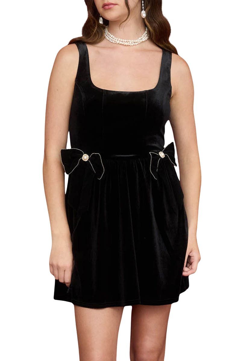 Bow Trim Minidress