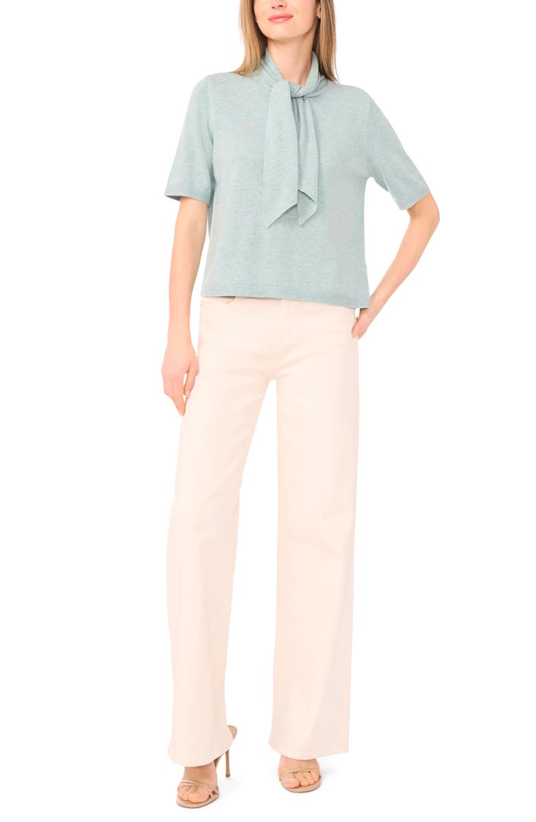 Halogen<sup>®</sup> Tie Neck Top, Alternate, color, Mint Hint