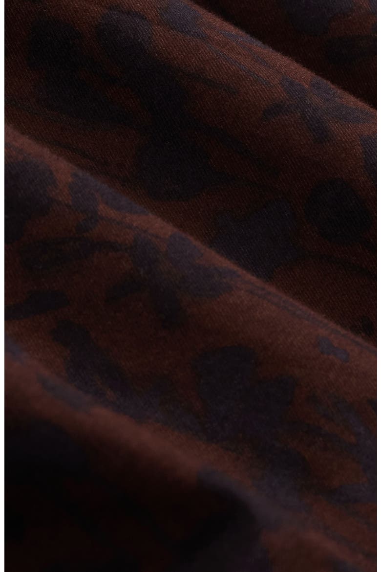 Julian Shaped Long Sleeve Cotton Shirt, Alternate, color, TOBACCO