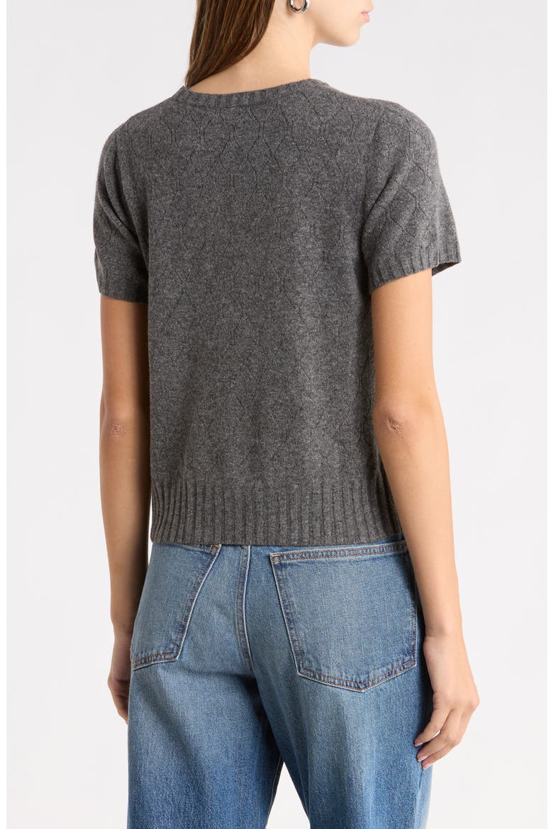 Carrie Diamond Pointelle Sweater, Alternate, color, GALAXY GREY HEATHER