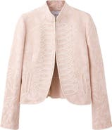 MANGO Floral Jacquard Jacket