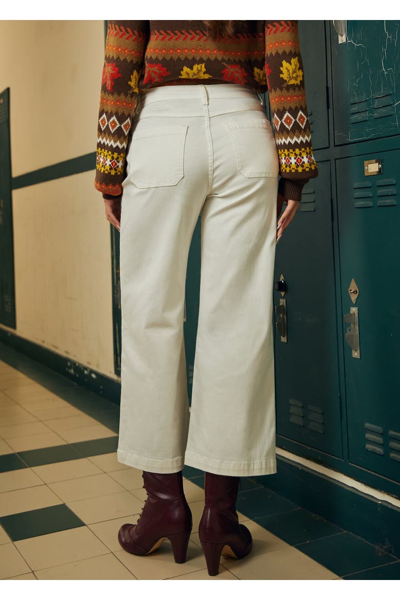 Boho Bliss Wide Leg Crop Pant, Alternate, color, Marshmallow Bliss