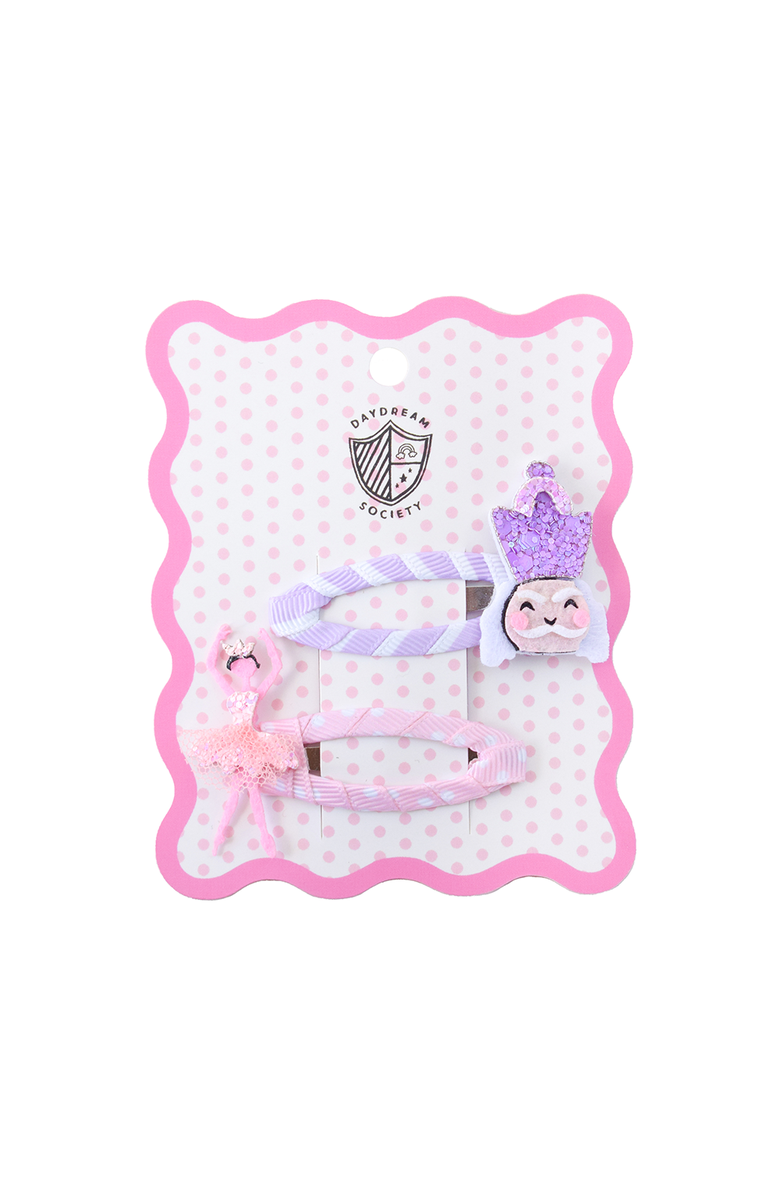 Daydream Society Sugarplum Nutcracker and Ballerina Hair Clip Set, Main, color, Assorted Pre-Pack