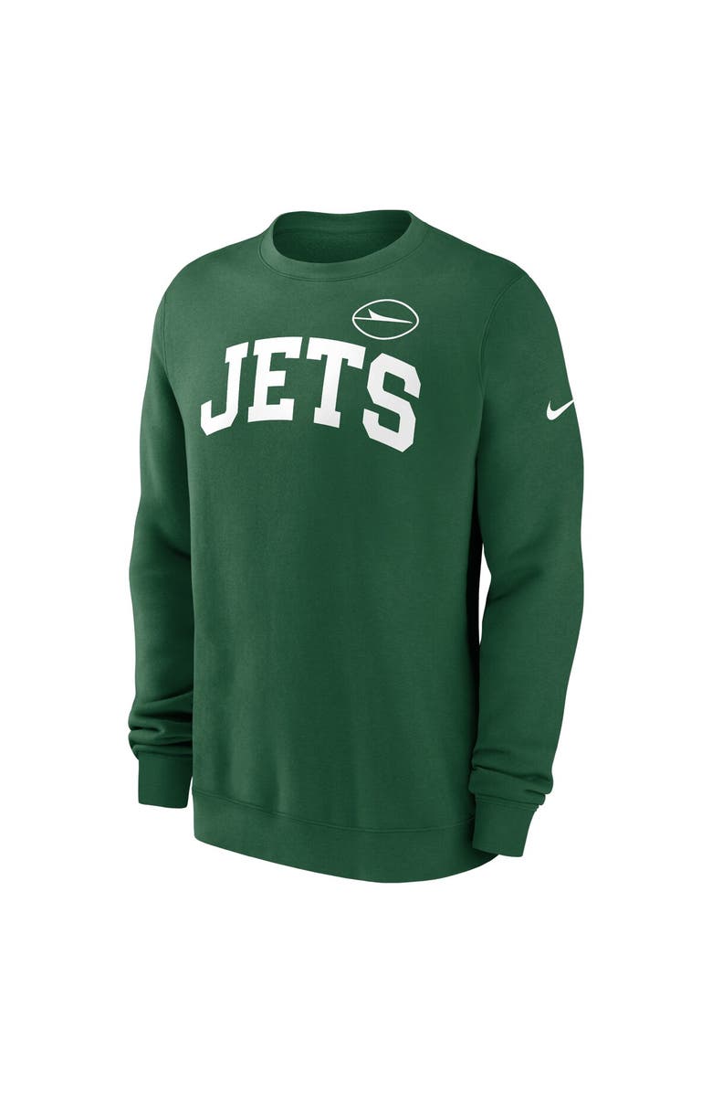 Nike Men's Nike Green New York Jets Club Pullover Sweatshirt, Alternate, color, Green