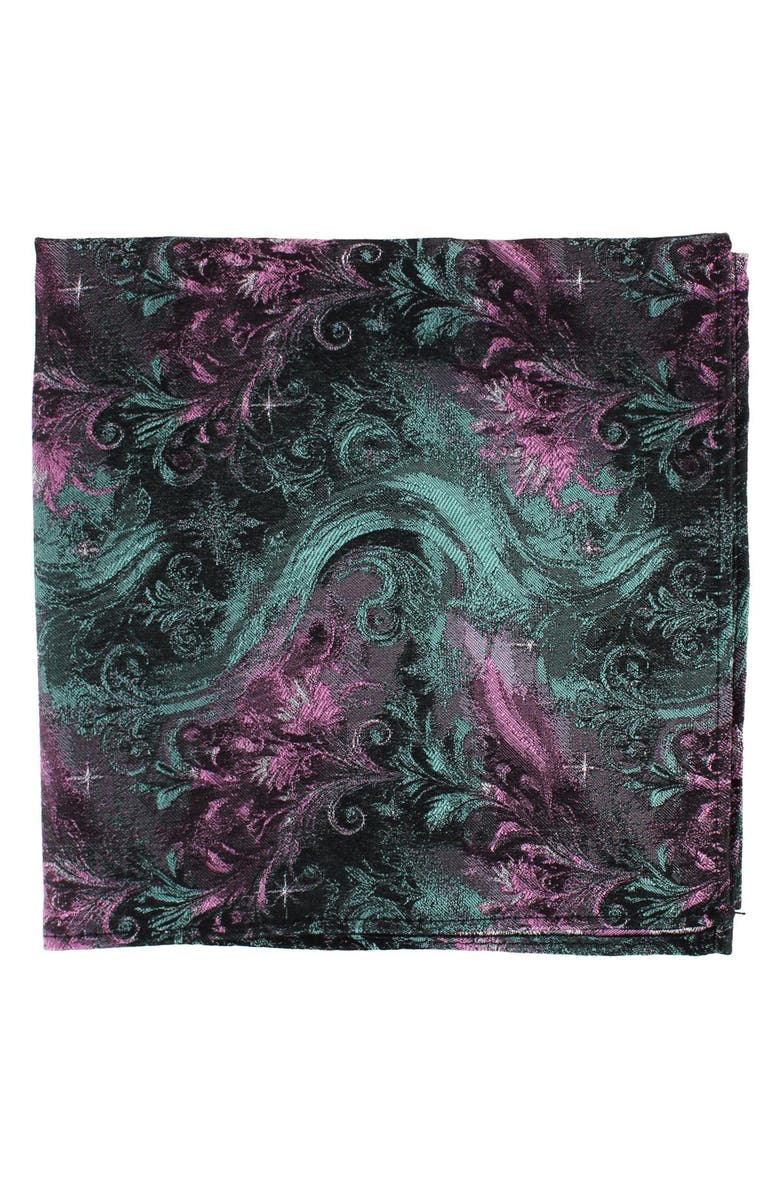 Trafalgar The Arcane Storm Silk Novelty 12x12 Pocket Square, Alternate, color, Multiple