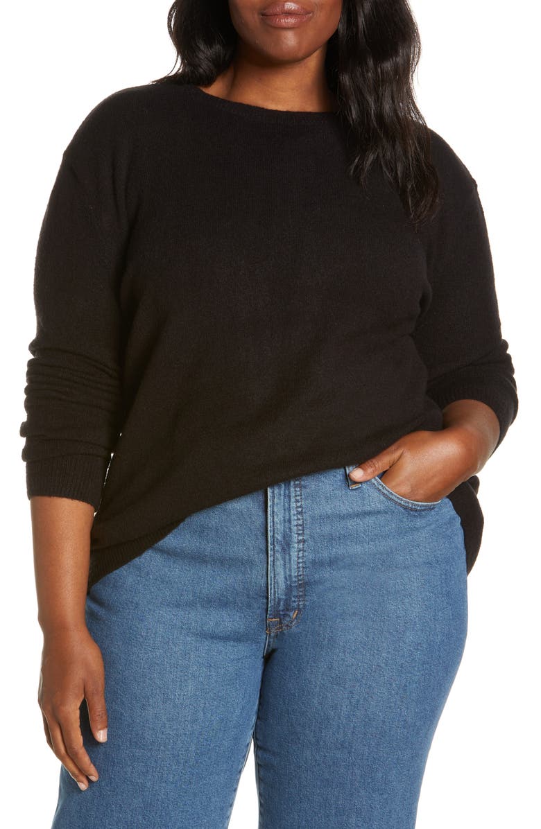 Caslon<sup>®</sup> Women's Cozy Crewneck Sweater, Main, color, 