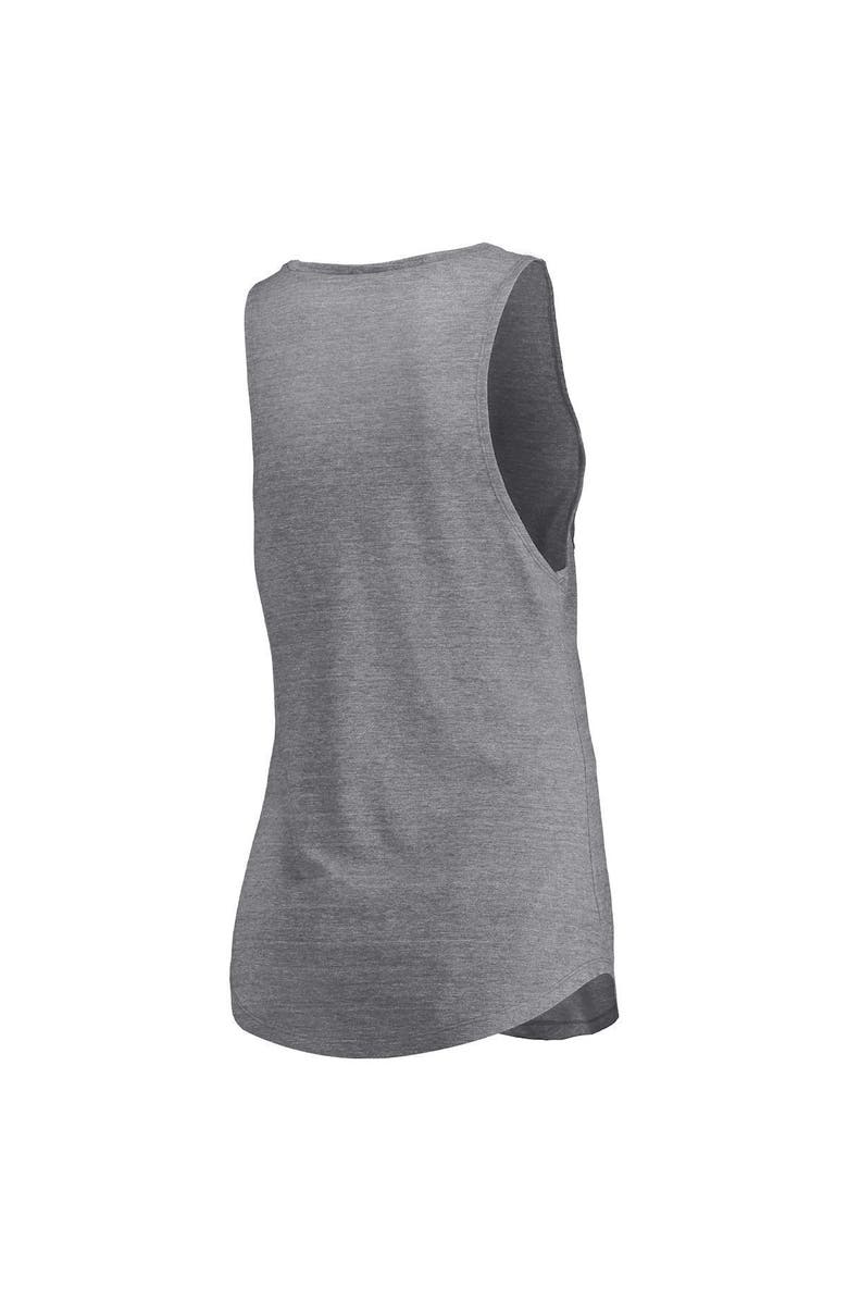 FANATICS Women's Fanatics Branded Heathered Gray San Francisco 49ers Quality Time Scoop Neck Tri-Blend Tank Top, Alternate, color, 