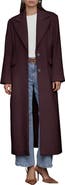 Avec Les Filles Strong Shoulder Hourglass Single Breasted Coat
