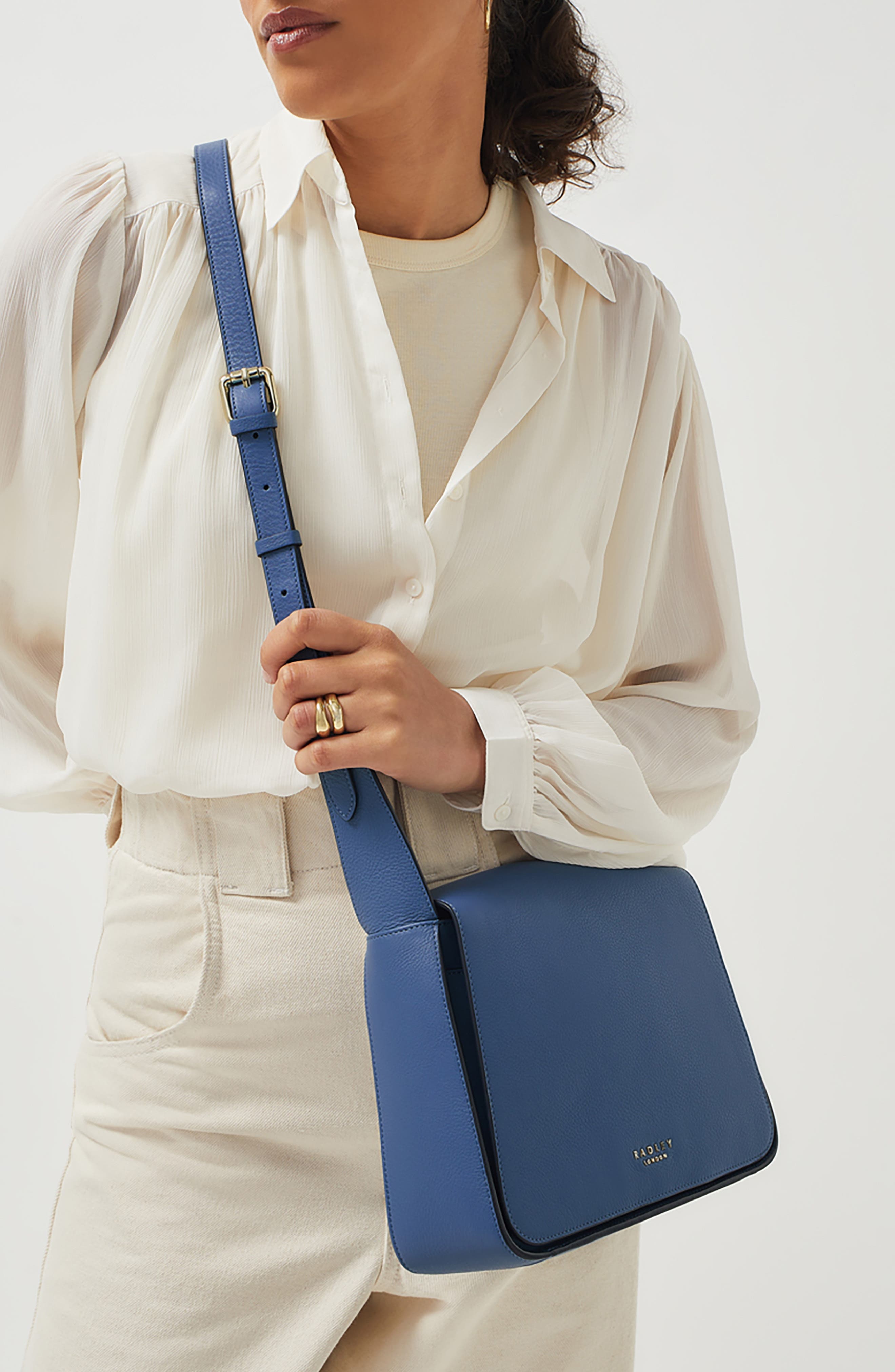 Radley Westwell Lane Leather Crossbody Bag, Alternate, color, Boathouse