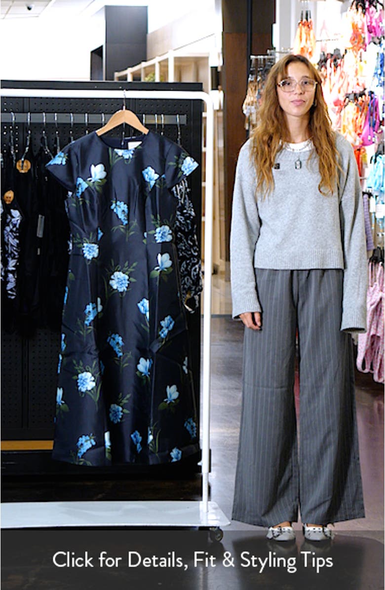 Jackie Print Flare Midi Dress, sales video thumbnail