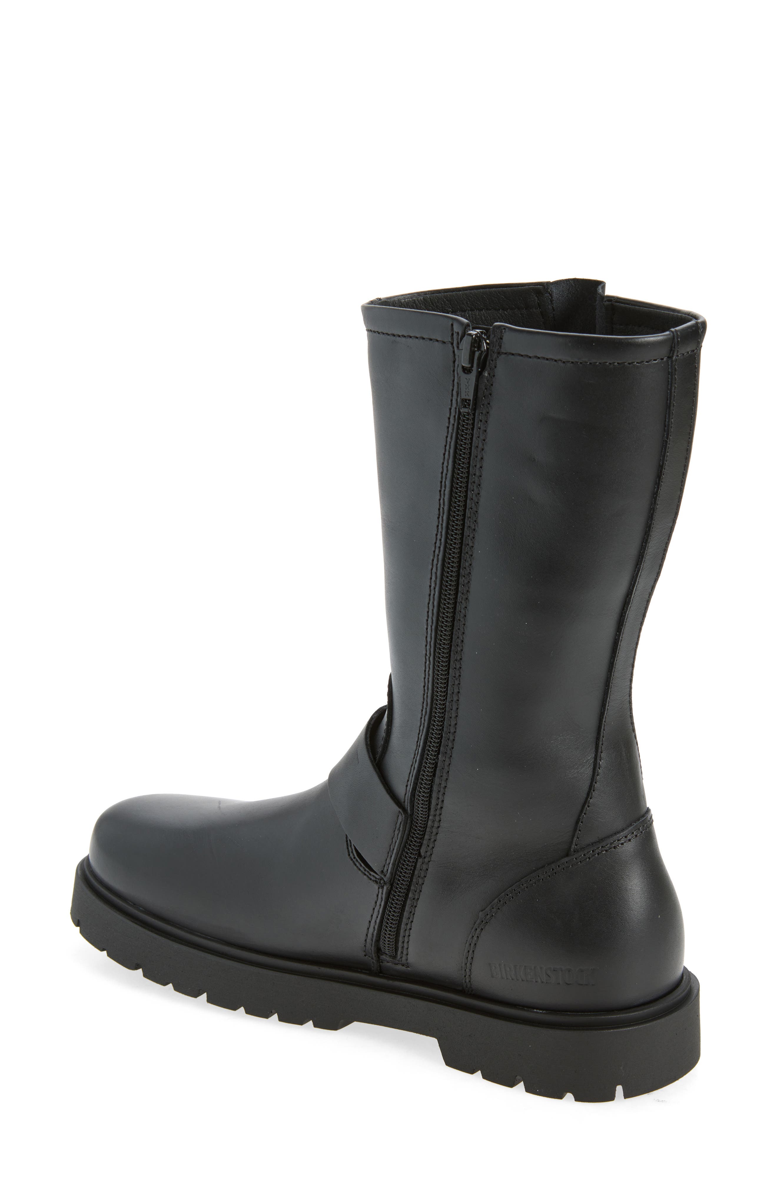 Highwood Buckle Mid Boot, Alternate, color, BLACK