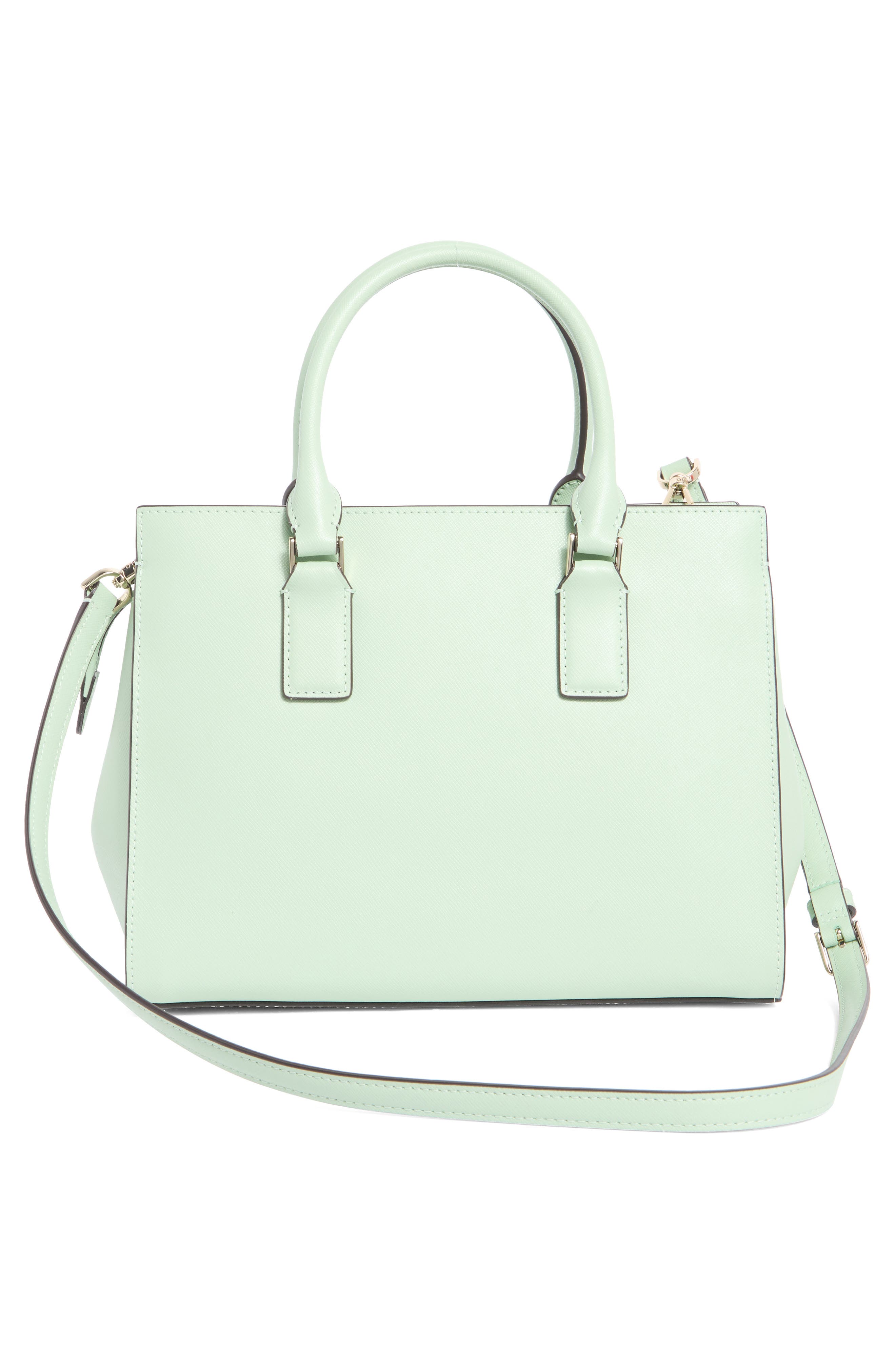 cameron medium leather satchel, Alternate, color, PISTACHIO ICE