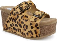 ZIGI Genuine Calf Hair Platform Wedge Sandal