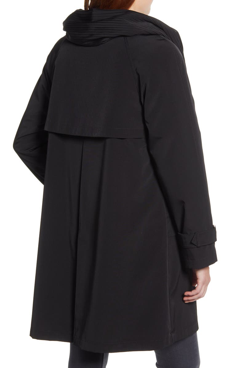 Gallery Water Repellent Hooded Raincoat, Alternate, color, 