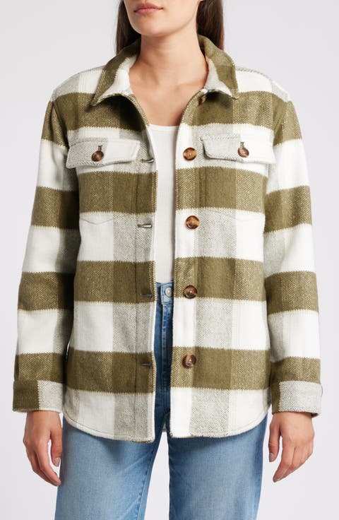 Plaid Brushed Flannel Shacket