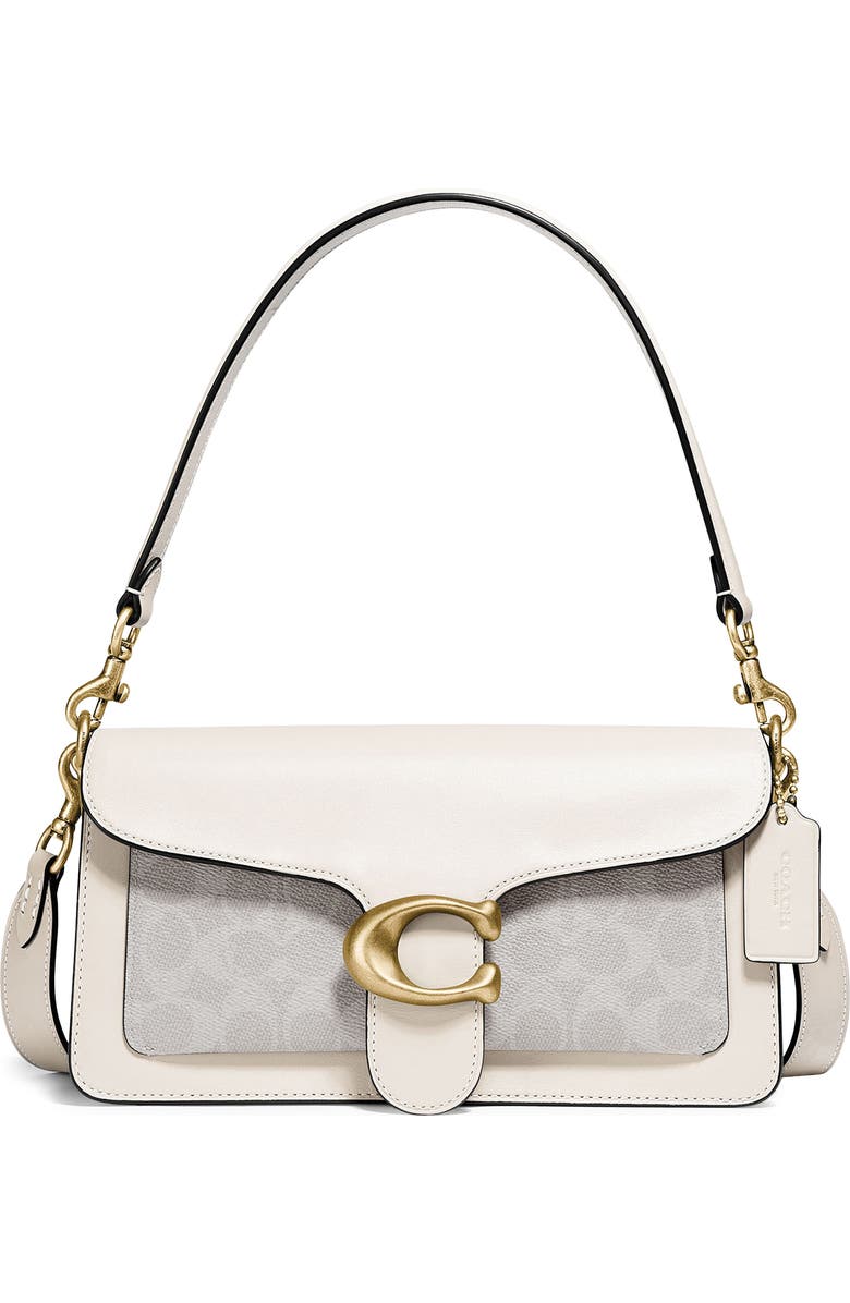 COACH Tabby Signature Coated Canvas & Leather Crossbody Bag, Main, color,