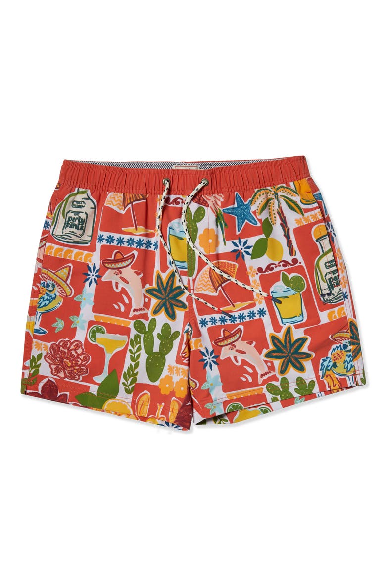 Drinko de Mayo 5-Inch Starter Swim Trunks, Main, color, RED