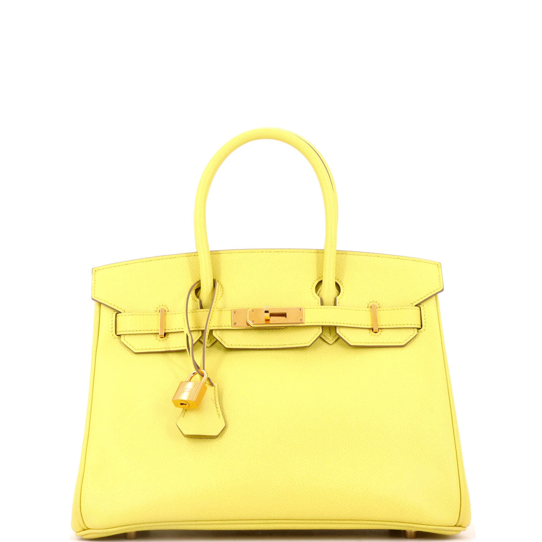 Birkin Handbag Yellow Epsom With Gold Hardware 30, Main, color, Yellow