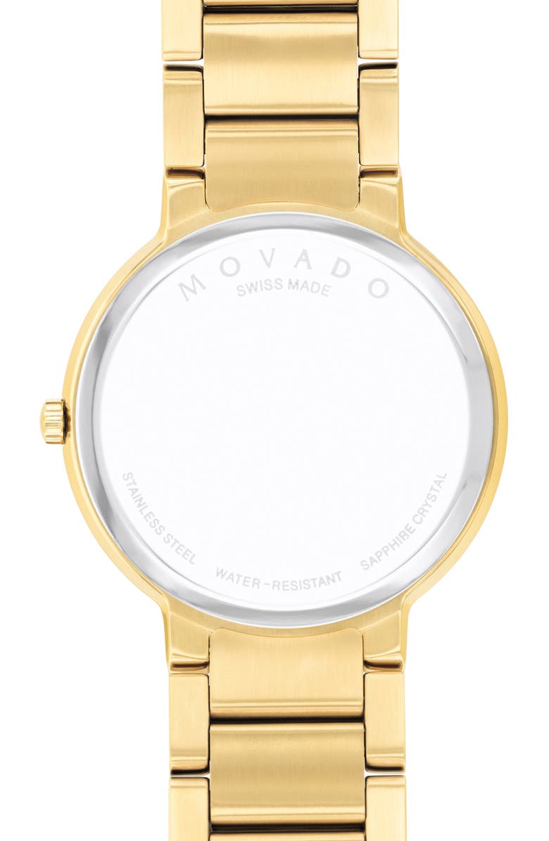 Movado Temo Bracelet Watch, 38mm, Alternate, color, Gold/ Black