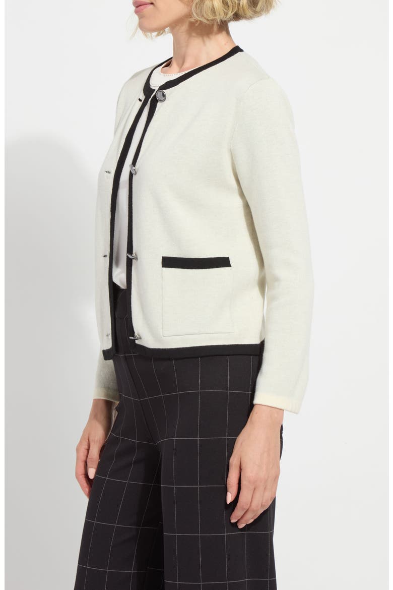 Erin Windowpane Check High Waist Wide Leg Ponte Pants, Alternate, color, DOUBLE CHECK LINE