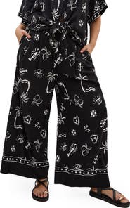 City Chic Resort Paperbag Waist Wide Leg Pants