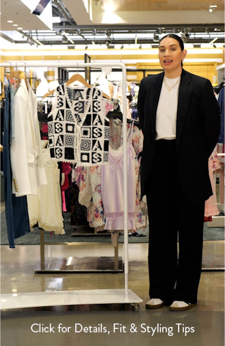 Florence Cotton Open Knit Sweater Vest, sales video thumbnail