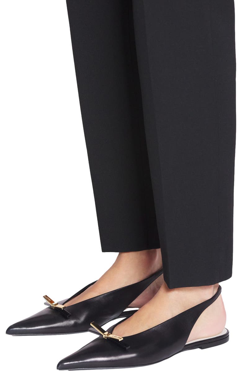 Lanvin BOW LEATHER SLINGBACK, Alternate, color,