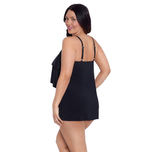 Trimshaper Emilia Asymmetrical Tiered Swimdress