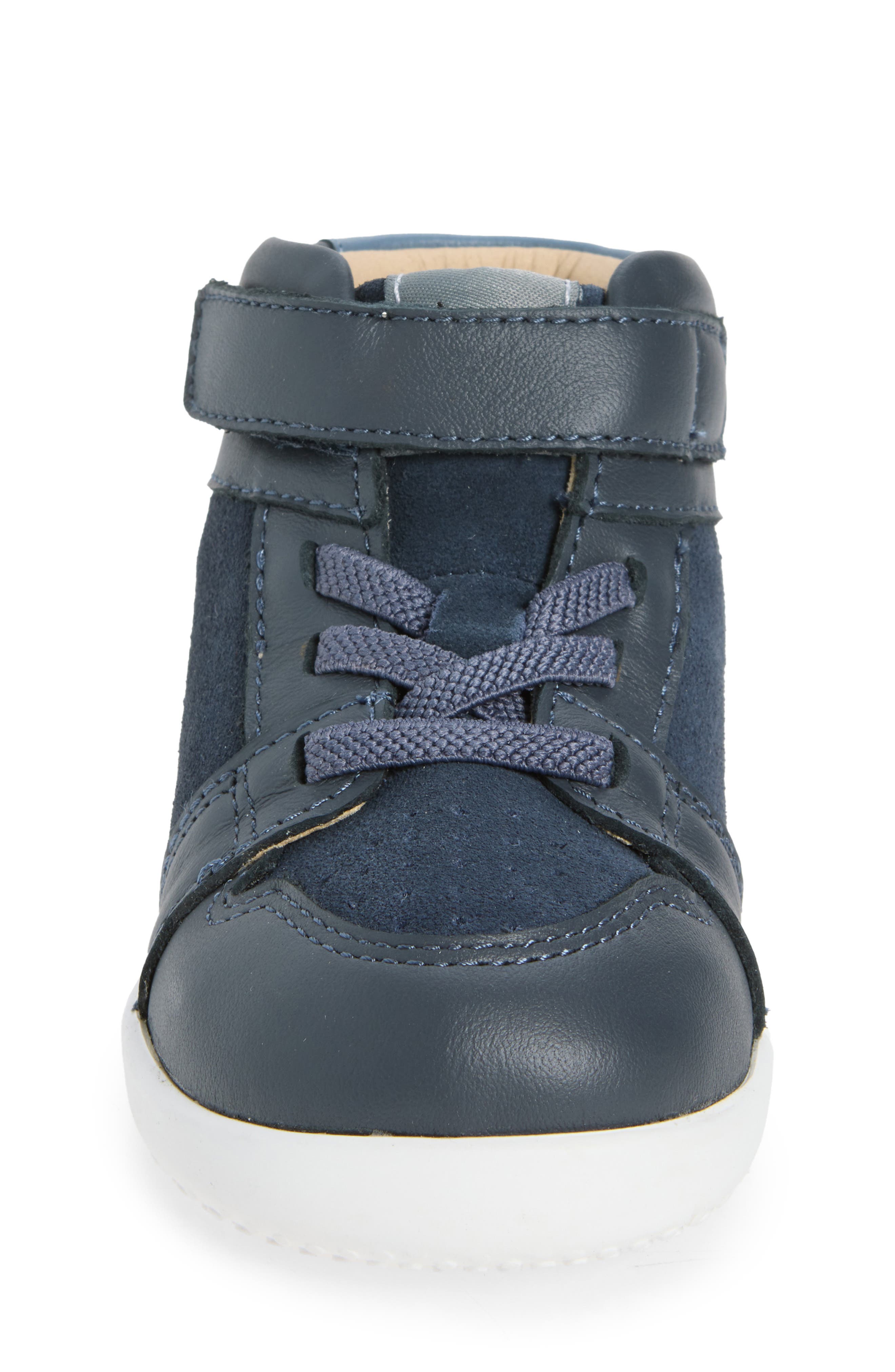 Kids' Jump Ground High Top Sneaker, Alternate, color, NAVY SUEDE