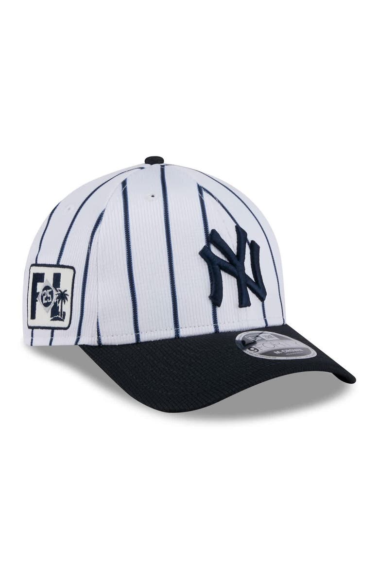 New Era Men's New Era  White/Navy New York Yankees 2025 Spring Training 9FORTY Adjustable Hat, Main, color, 