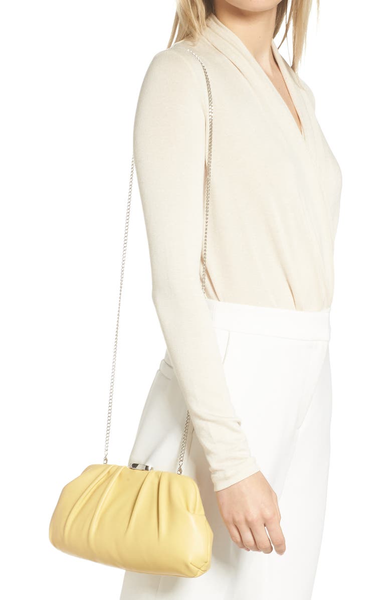 Nordstrom Soft Faux Leather Clutch, Alternate, color,