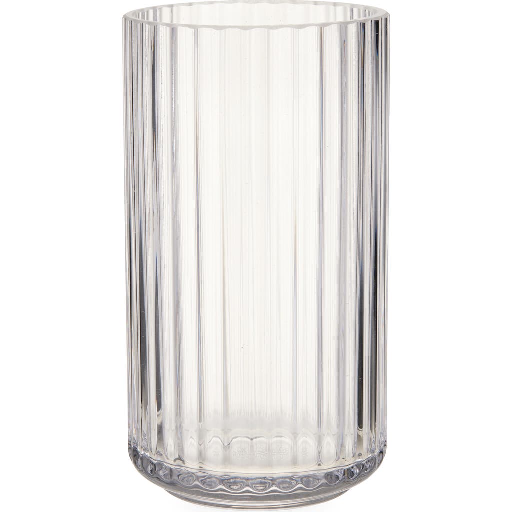 Lyngby Porcelaen 6-Inch Fluted Vase in Clear  product