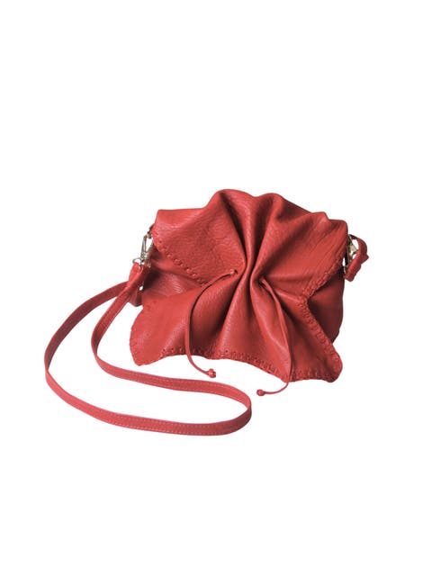 Full Size Convertible Butterfly Lambskin Crossbody Bag