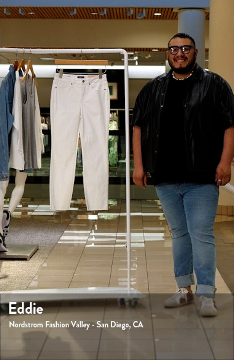 Sheri Frayed Hem Slim Jeans, sales video thumbnail